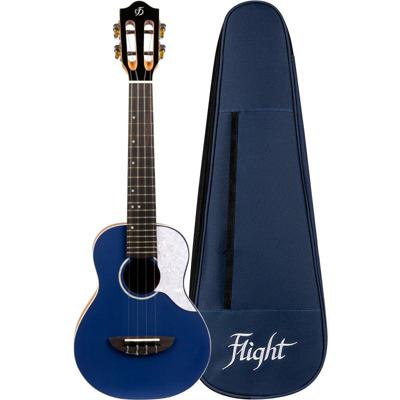 Flight Iris Concert Ukulele Dark Blue concert ukelele met gigbag