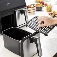 Airfryer InnovaGoods Fryinn Double 8000 Zwart 3400 W 8 L Roestvrij staal - thumbnail