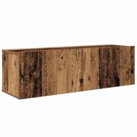 TV-kast set met plank Wandgemonteerd met opslag met de deur 5 pcs Oud hout Medium Bewerkt hout - thumbnail