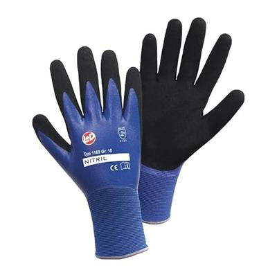 Leipold Doehle Nitril Aqua 1169-L Werkhandschoen Nylon Maat (handschoen): 9, L EN 388:2016 Cat II 1 stuk(s)