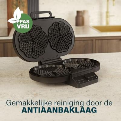 Princess Dubbel wafelijzer Anti-aanbaklaag, BPA-vrij, Oververhittingsbeveiliging Zwart Princess Dubbel wafelijzer Anti-aanbaklaag, BPA-vrij, Oververhittingsbeveiliging Zwart