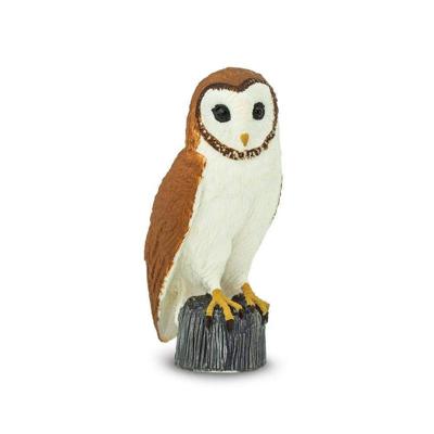 Safari wilde dieren Kerkuil junior 7 cm bruin/wit Safari wilde dieren Kerkuil junior 7 cm bruin/wit