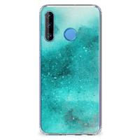 Back Cover Huawei P30 Lite Painting Blue - thumbnail