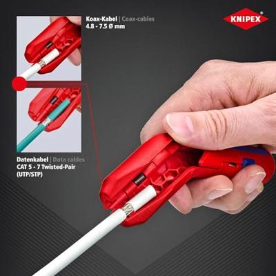 Knipex KNIPEX ErgoStrip® Universeel ontmantelingsgereedschap | 135 mm - 169501SB - thumbnail