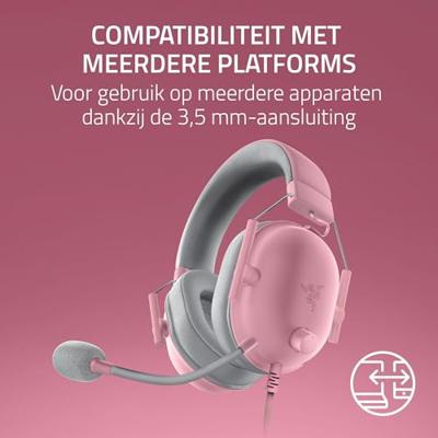 Razer BlackShark V2 X (Xbox) - Bedrade E-Sports Headset voor Xbox S|X console (250g, cardioïde microfoon, 50mm Drivers, passieve ruisonderdrukking, 3,5mm jack) Quartz