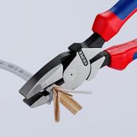 Knipex Kracht-kombitang "Lineman&apos;s Pliers" Amerikaans model | Meer-componentengrepen | Zwart geatramenteerd | Lengte 240 mm - 09 02 240 - thumbnail