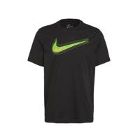 Nike T-shirt zwart/felgroen - thumbnail