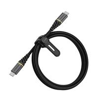 OtterBox Nylon Braided Charge/Sync Cable USB-C to USB-C 1m Black - thumbnail