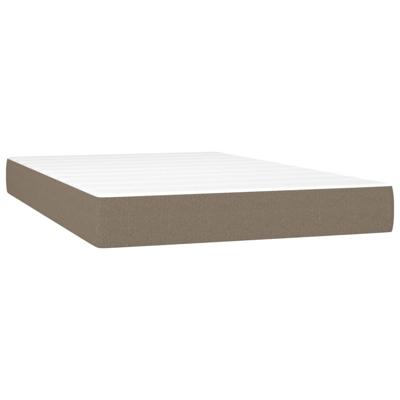 Boxspring met matras stof taupe 120x200 cm - thumbnail