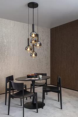 Lucide MARIUS - Hanglamp - Ø 55 cm - 5xE27 - Zwart