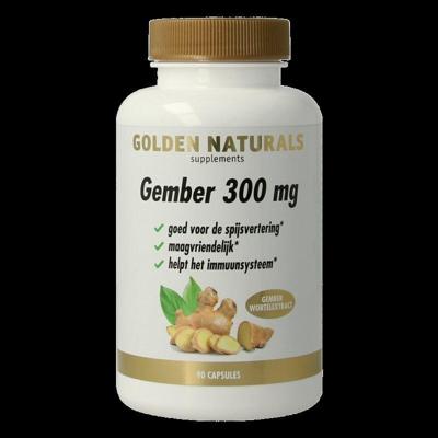 Golden Naturals Gember 300 mg Capsules Golden Naturals Gember 300 mg Capsules