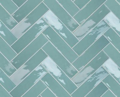 Wandtegel groen Tebe Vintage 30x7cm jade glans