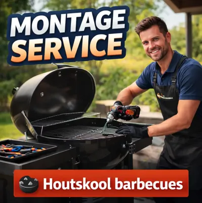 Montage Houtskool Barbecue