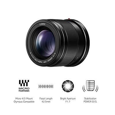 Panasonic MFT 42.5mm F/1.7 ASPH zwart - thumbnail