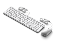 Satechi Slim CLX3 wired mouse & keyboard combo - Silver - thumbnail