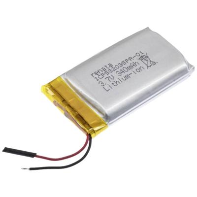 Renata ICP582035PR-01 Speciale oplaadbare batterij Prismatisch Kabel LiPo 3.7 V 340 mAh 1 stuk(s)
