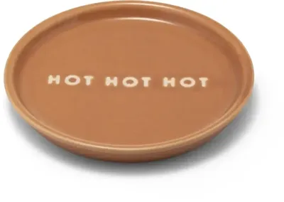 Vondels petit four bordje keramiek hot hot hot 8.5x1cm terra