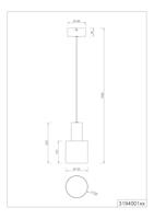 Trio Taupe pendelAgudo Ø 12cm - 319400141 - thumbnail