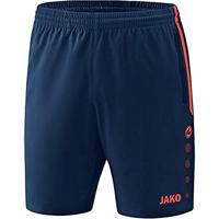 JAKO 6218 Short Competition 2.0 - Navy/Flame - 4XL - thumbnail