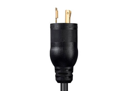 Monoprice Heavy Duty Extension Cord - 2 voet - Zwart | Locking Connector - NEMA L5-20P naar NEMA 5-15/20R, 12AWG, 20A, Sjtw, 125V