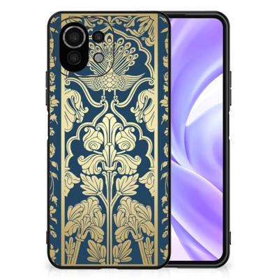 Xiaomi 11 Lite 5G NE | Mi 11 Lite Bloemen Hoesje Beige Flowers