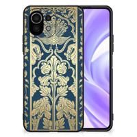 Xiaomi 11 Lite 5G NE | Mi 11 Lite Bloemen Hoesje Beige Flowers - thumbnail