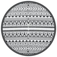 Buitentapijt ARAKIL Ø 200 cm polypropeen zwart - thumbnail