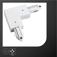 SLV 1-faseL-Connector 1 hoekverbinder aarde buiten wit - 143051 - thumbnail