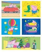 Clementoni Peppa Pig 10-in-1 puzzelset - 18 + 30 + 48 + 60 stukjes - thumbnail