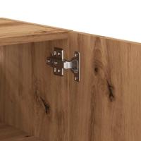 Wandkast 60x31x60 cm bewerkt hout artisanaal eikenkleurig - thumbnail