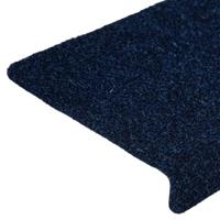 VidaXL Trapmatten 15 st 65x21x4 cm naaldvilt blauw - thumbnail