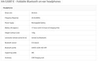 JVC HA-S30BT-Y-E Bluetooth on-ear hoofdtelefoon met compact ontwerp, geel - thumbnail