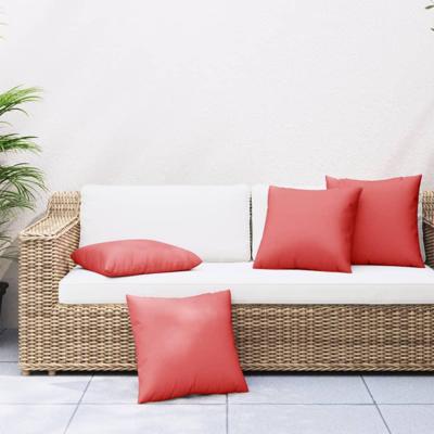 VidaXL Bankkussens 4 st 60x60 cm stof rood VidaXL Bankkussens 4 st 60x60 cm stof rood