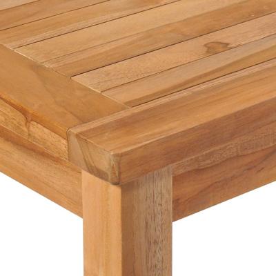 7-delige tuinset 150x90 cm massief teakhout