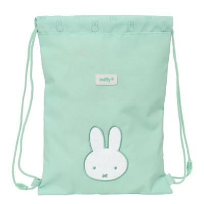 Rugtas met Koordjes Miffy Menta Munt 26 x 34 x 1 cm