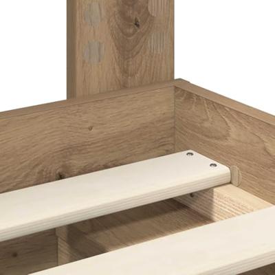 Bedframe Ambachtelijk eiken 90 x 190 cm Massief grenenhout