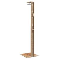 VidaXL Buitendouche 50x55x224 cm poly rattan en acaciahout beige - thumbnail