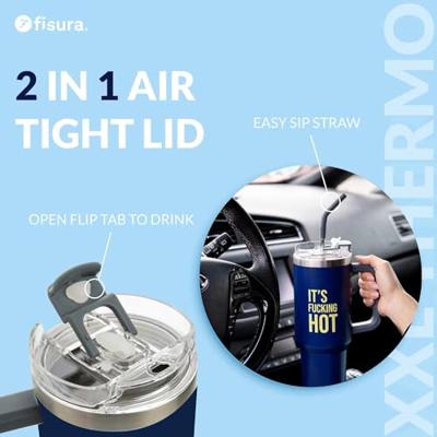 XXL thermosbeker (1,2 liter) - It's Fucking Hot XXL thermosbeker (1,2 liter) - It's Fucking Hot