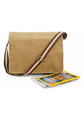 Quadra QD610 Vintage Canvas Despatch Bag - Sahara - 40 x 30 x 12 cm Quadra QD610 Vintage Canvas Despatch Bag - Sahara - 40 x 30 x 12 cm
