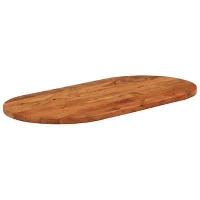 Tafelblad ovaal 120x60x2,5 cm massief acaciahout
