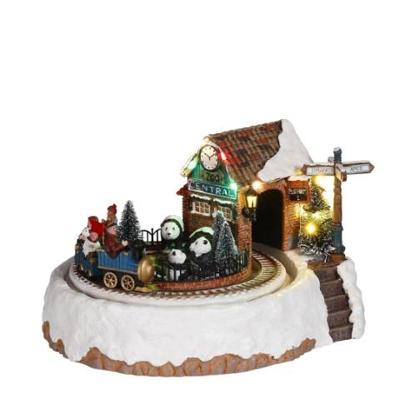 The Zoo train battery operated l14xb20,5xh15cm Kerst Luville - Luville The Zoo train battery operated l14xb20,5xh15cm Kerst Luville - Luville