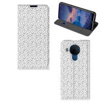 Nokia 5.4 | Hoesje met Magneet | Stripes Dots - thumbnail