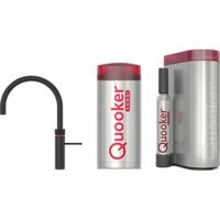 Quooker Fusion round met COMBI+ boiler en CUBE reservoir 5-in-1 kokend water kraan Zwart - thumbnail
