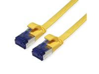 VALUE FTP patchkabel, Cat.6A (Class EA), extra plat, geel, 2 m - thumbnail