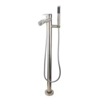 Wiesbaden Lima vrijstaande badmengkraan waterval compleet geb.staal - thumbnail