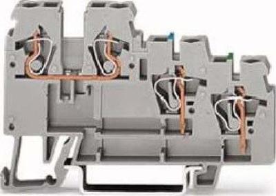 WAGO 270-572 Actuatorenklem 5 mm Spanveer Toewijzing: L Grijs 50 stuk(s)