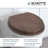 MDF WC-bril DARK WOOD met soft-close lange levensduur: extreem onbreekbaar en krasbestendig comfort en functie: geruisloos sluiten dankzij de automatische valrem eenvoudig schoon te maken dankzi - thumbnail