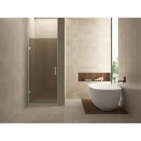 Wiesbaden Less Nisdeur - 700x2000x8mm - Nano Vintage Brons Glas - Chroom - thumbnail