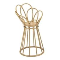 Mauro Ferretti Panama Ronde pothouder in bruin metaal - thumbnail