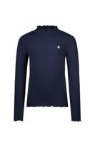Like Flo winter t-shirt meisjes - navy blauw - Eef - rib - col - thumbnail